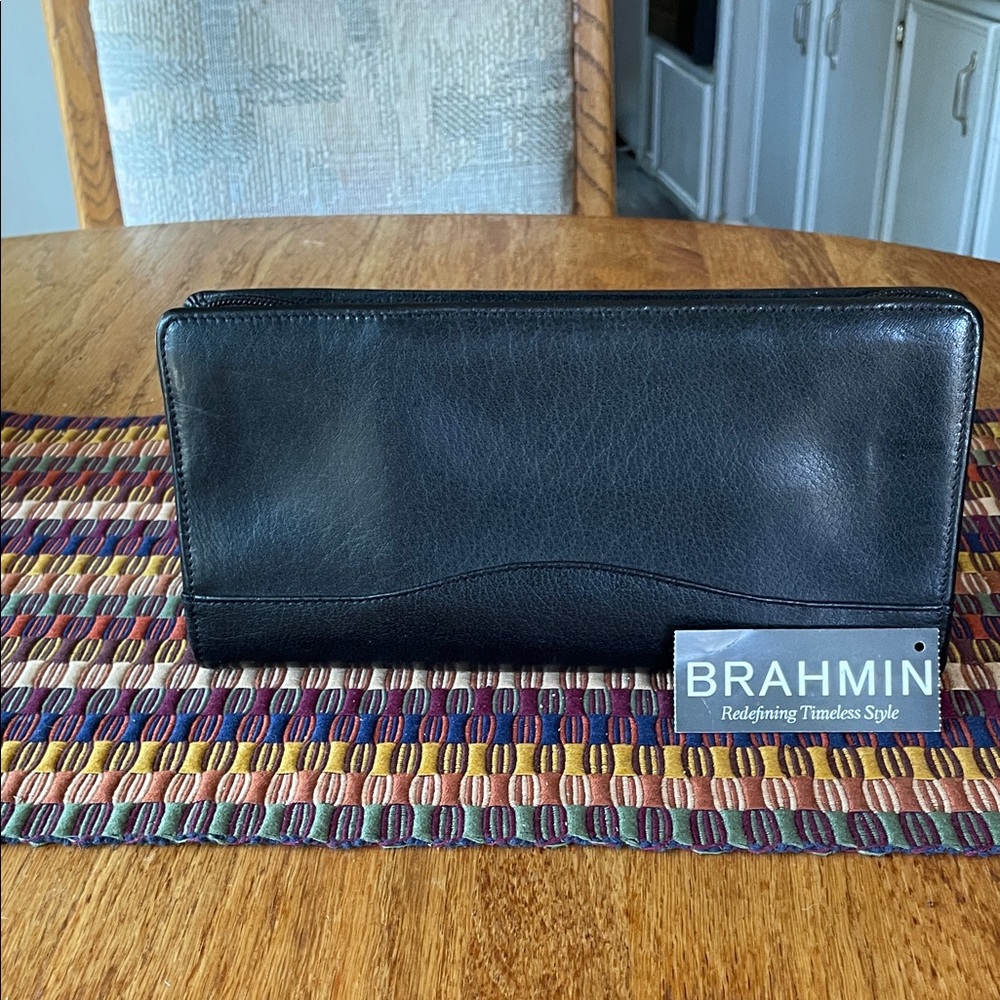 Brahmin Black Leather Wallet - Picture 2 of 9